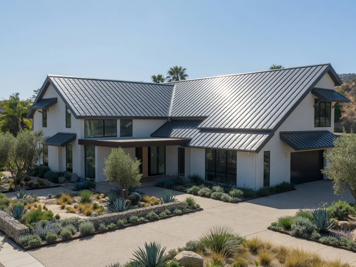 Metal roofing installed in Southern California