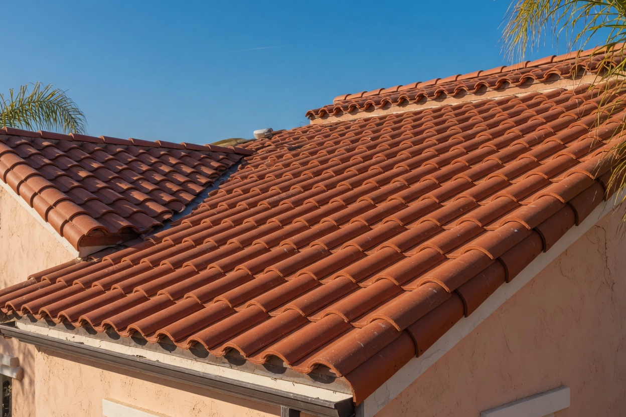 Tile roofing installed in Southern California